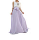 Melansay Beatiful Bow Tie Summer Beach Chiffon High Waist Maxi Skirt