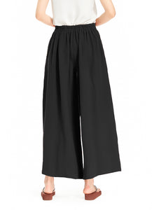 Melansay Casual Cotton Linen Harem Pants Loose Long Palazzo Wide Leg Trousers