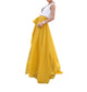 Mustard Yellow chiffon maxi skirt