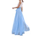 Sky Blue chiffon bridesmaid dress