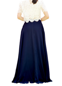Women's Casual Sexy Chiffon Split High Waist Maxi Skirt With Pockets For Wedding Party Evening