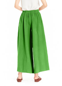 Melansay Casual Cotton Linen Harem Pants Loose Long Palazzo Wide Leg Trousers