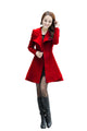 Melansay Women's Winter Princess Wool Wrap Coat Jacket
