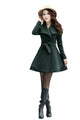 Melansay Women's Winter Princess Wool Wrap Coat Jacket