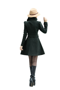 Melansay Women's Winter Princess Wool Wrap Coat Jacket