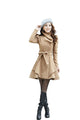 Melansay Women's Winter Princess Wool Wrap Coat Jacket