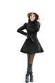 Melansay Women's Winter Princess Wool Wrap Coat Jacket