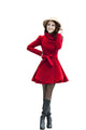 Melansay Women's Winter Princess Wool Wrap Coat Jacket