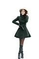 Melansay Women's Winter Princess Wool Wrap Coat Jacket