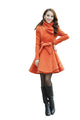 Melansay Women's Winter Princess Wool Wrap Coat Jacket