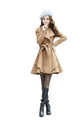 Melansay Women's Winter Princess Wool Wrap Coat Jacket
