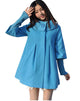 MELANSAY Women's Princess Wool Winter Coat With Detachable Knit Sleeves