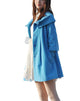 MELANSAY Women's Princess Wool Winter Coat With Detachable Knit Sleeves