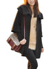 MELANSAY Women's Princess Wool Winter Coat With Detachable Knit Sleeves