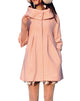 MELANSAY Women's Princess Wool Winter Coat With Detachable Knit Sleeves