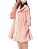 MELANSAY Women's Princess Wool Winter Coat With Detachable Knit Sleeves