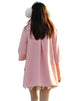 MELANSAY Women's Princess Wool Winter Coat With Detachable Knit Sleeves