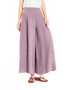 Melansay Casual Cotton Linen Harem Pants Loose Long Palazzo Wide Leg Trousers