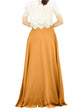 Women's Casual Sexy Chiffon Split High Waist Maxi Skirt With Pockets For Wedding Party Evening