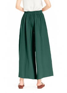 Melansay Casual Cotton Linen Harem Pants Loose Long Palazzo Wide Leg Trousers