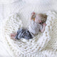 Chunky Knit Blanket Merino Wool Yarn Handmade Giant Throw For Bedroom Chair Sofa Home Decor