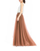 Women's Wedding Party Floor Length Tutu Tulle Skirt High Waist Long Maxi Skirt Customize