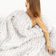 Chunky Knit Blanket Merino Wool Yarn Handmade Giant Throw For Bedroom Chair Sofa Home Decor