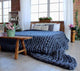 Chunky Knit Blanket Merino Wool Yarn Handmade Giant Throw For Bedroom Chair Sofa Home Decor