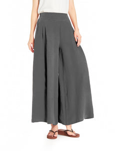 Melansay Casual Cotton Linen Harem Pants Loose Long Palazzo Wide Leg Trousers