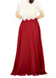 Women's Casual Sexy Chiffon Split High Waist Maxi Skirt With Pockets For Wedding Party Evening