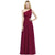One Shoulder Chiffon Burgundy Long Bridesmaid Dresses 2019 Ruched Wedding Party Dresses robe demoiselle d'honneur