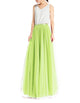 Women's Wedding Party Floor Length Tutu Tulle Skirt High Waist Long Maxi Skirt Customize