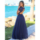 Cap Sleeves Lace Chiffon Long Bridesmaid Dresses 2019 Wedding Guest Dresses Custom Made Backless Wedding Party Dress