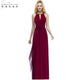 Chiffon Long Bridesmaid Dresses 2019 Sleeveless Burgundy Wedding Party Dresses robe demoiselle d'honneur