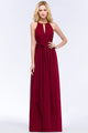 Chiffon Long Bridesmaid Dresses 2019 Sleeveless Burgundy Wedding Party Dresses robe demoiselle d'honneur