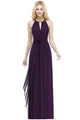 Chiffon Long Bridesmaid Dresses 2019 Sleeveless Burgundy Wedding Party Dresses robe demoiselle d'honneur