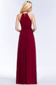 Chiffon Long Bridesmaid Dresses 2019 Sleeveless Burgundy Wedding Party Dresses robe demoiselle d'honneur
