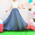 Chiffon Long Flowy Skirt  With Pockets