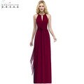 Chiffon Long Bridesmaid Dresses 2019 Sleeveless Burgundy Wedding Party Dresses robe demoiselle d'honneur