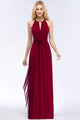 Chiffon Long Bridesmaid Dresses 2019 Sleeveless Burgundy Wedding Party Dresses robe demoiselle d'honneur