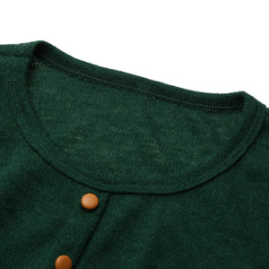 Black/Green Women Long Sleeve Knitted Autumn Winter Dress With Belt