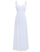 Women Pleated Bridesmaid Dresses Elegant Ruched High-waisted Long Formal Wedding Party Dresses for 2018 Vestido Bridesmaid Dress