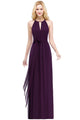 Chiffon Long Bridesmaid Dresses 2019 Sleeveless Burgundy Wedding Party Dresses robe demoiselle d'honneur