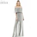 Chiffon Long Bridesmaid Dresses 2019 Sleeveless Burgundy Wedding Party Dresses robe demoiselle d'honneur