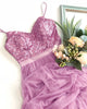 Long Bridesmaids Dresses Elegant A Line V Neck Tulle Wedding Party Gowns Sequins Vestidos De Damas De Honor