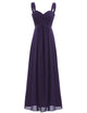 Women Pleated Bridesmaid Dresses Elegant Ruched High-waisted Long Formal Wedding Party Dresses for 2018 Vestido Bridesmaid Dress