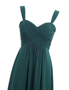 Women Pleated Bridesmaid Dresses Elegant Ruched High-waisted Long Formal Wedding Party Dresses for 2018 Vestido Bridesmaid Dress