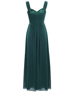 Women Pleated Bridesmaid Dresses Elegant Ruched High-waisted Long Formal Wedding Party Dresses for 2018 Vestido Bridesmaid Dress