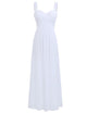 Women Pleated Bridesmaid Dresses Elegant Ruched High-waisted Long Formal Wedding Party Dresses for 2018 Vestido Bridesmaid Dress