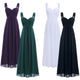 Women Pleated Bridesmaid Dresses Elegant Ruched High-waisted Long Formal Wedding Party Dresses for 2018 Vestido Bridesmaid Dress